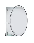 HB601 Зеркало прозрачное с полками  и 1 светильником 700*500