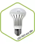 Лампа светодиодная ASD LED-R63-standard 8.0Вт 3000K 230В Е27
