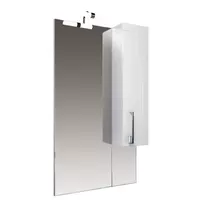 Зеркало "Диана-60" бел. с подсветкой, шкаф справа, удлиненное
