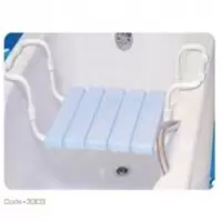 Сиденье для ванн раздвижное голубое