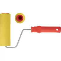 Валик прижимной резиновый, для обоев, желтый 150 мм