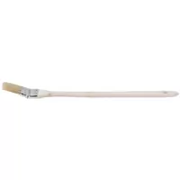 Кисть радиаторная, натуральная светлая щетина, деревянная ручка 1,5" (38 мм)