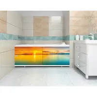 Экран для ванны "Ультра легкий"АРТ 1,48м (Закат)