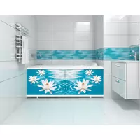 Экран для ванны "Ультра легкий"АРТ 1,48м (Водяная лилия)