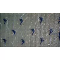 Коврик на липучках 9103-В прозрачный дельфин