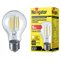 Лампа светодиодная 71 305 Navigator NLL-F-А60-6-230-2.7K-E27