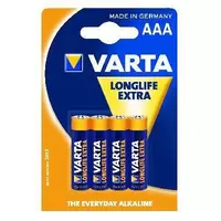 Элемент питания VARTA 4103.101.414 "LONGLIFE" LR03 BP4 (1уп=4шт)