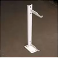 Кронштейн для алюминиевого радиатора напольный нерегулируемый белый 350 под стяжку (1шт)