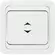 Выключатель 1-клавишный MAKEL Мимоза 12005 белый/белый проходной