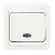 Выключатель 1-клавишный MAKEL Мимоза 12021 белый/белый с подсветкой